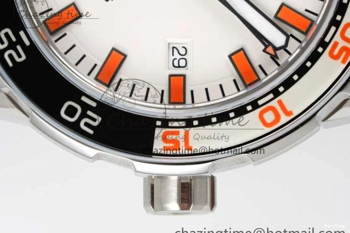 MIROTIME 0429 Aquatimer Automatic SS RSF 1:1 Best Edition White Orange Dial on Black Rubber Strap A Supportive 7069